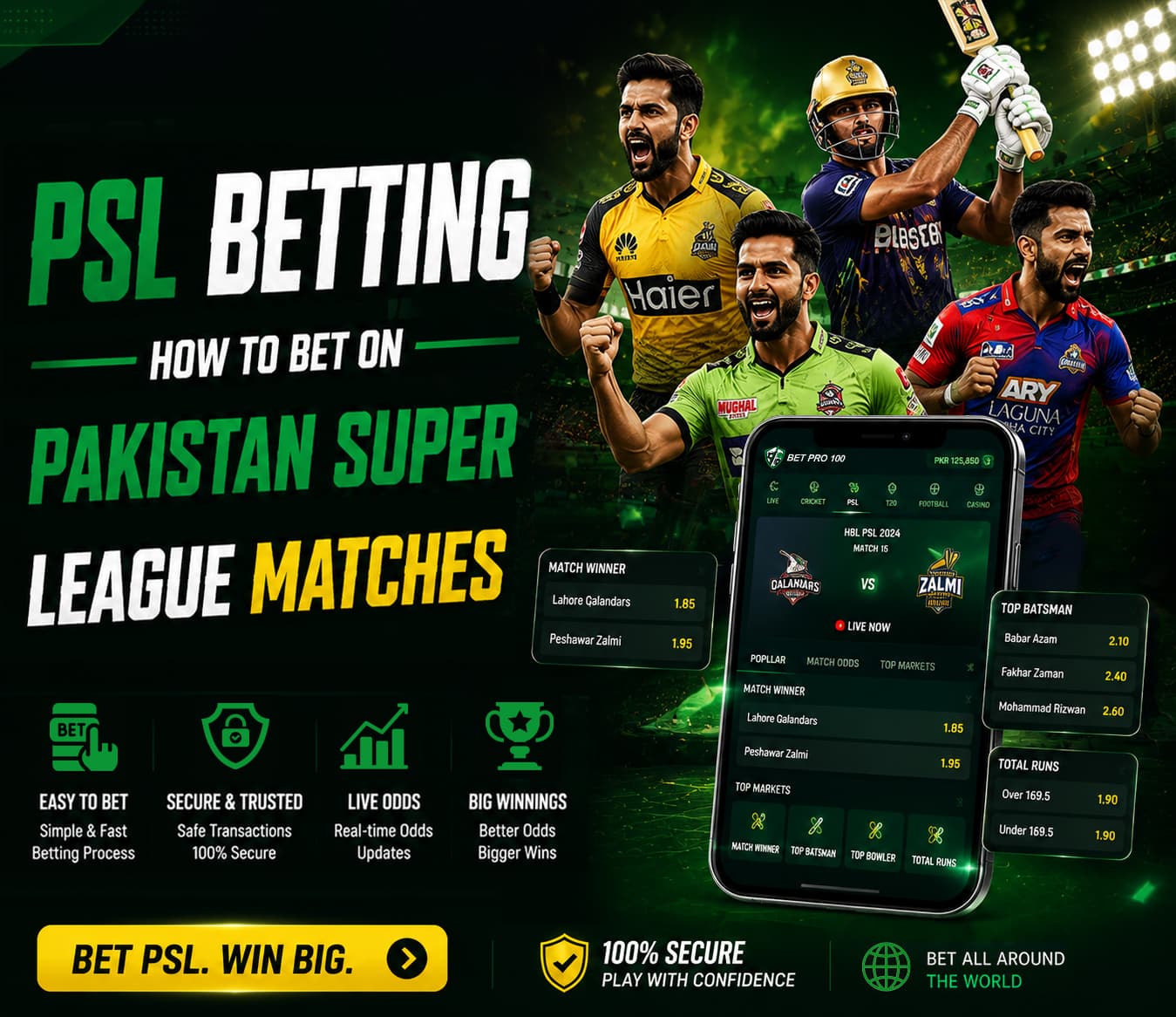PSL Betting Pakistan