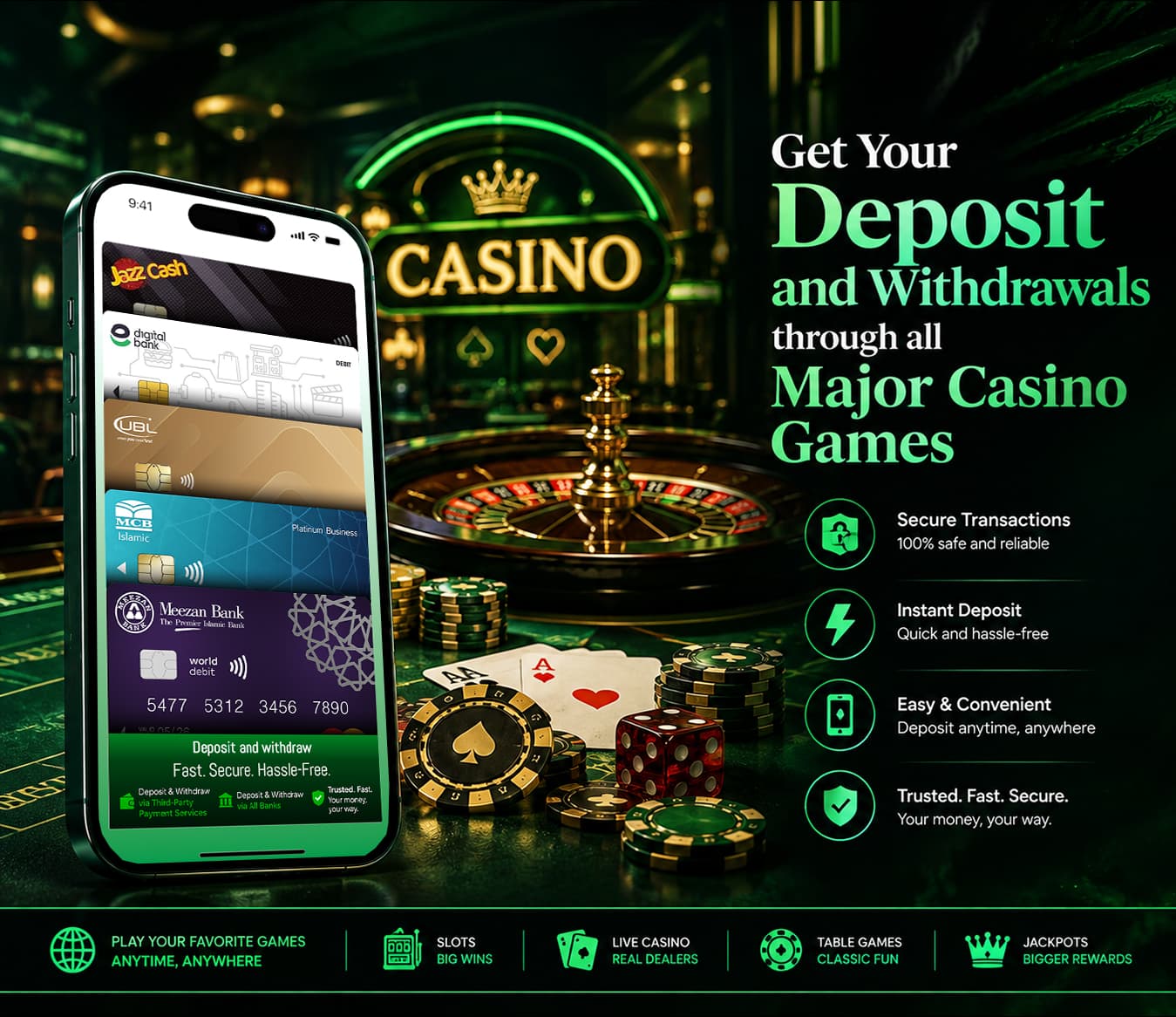 JazzCash & EasyPaisa Deposits