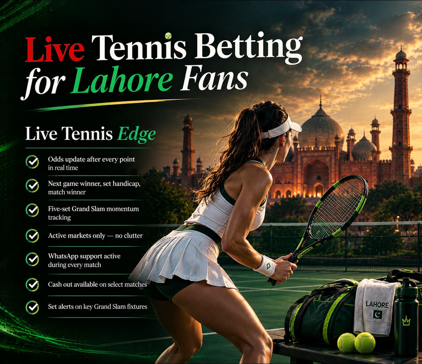 Live Tennis Betting Lahore