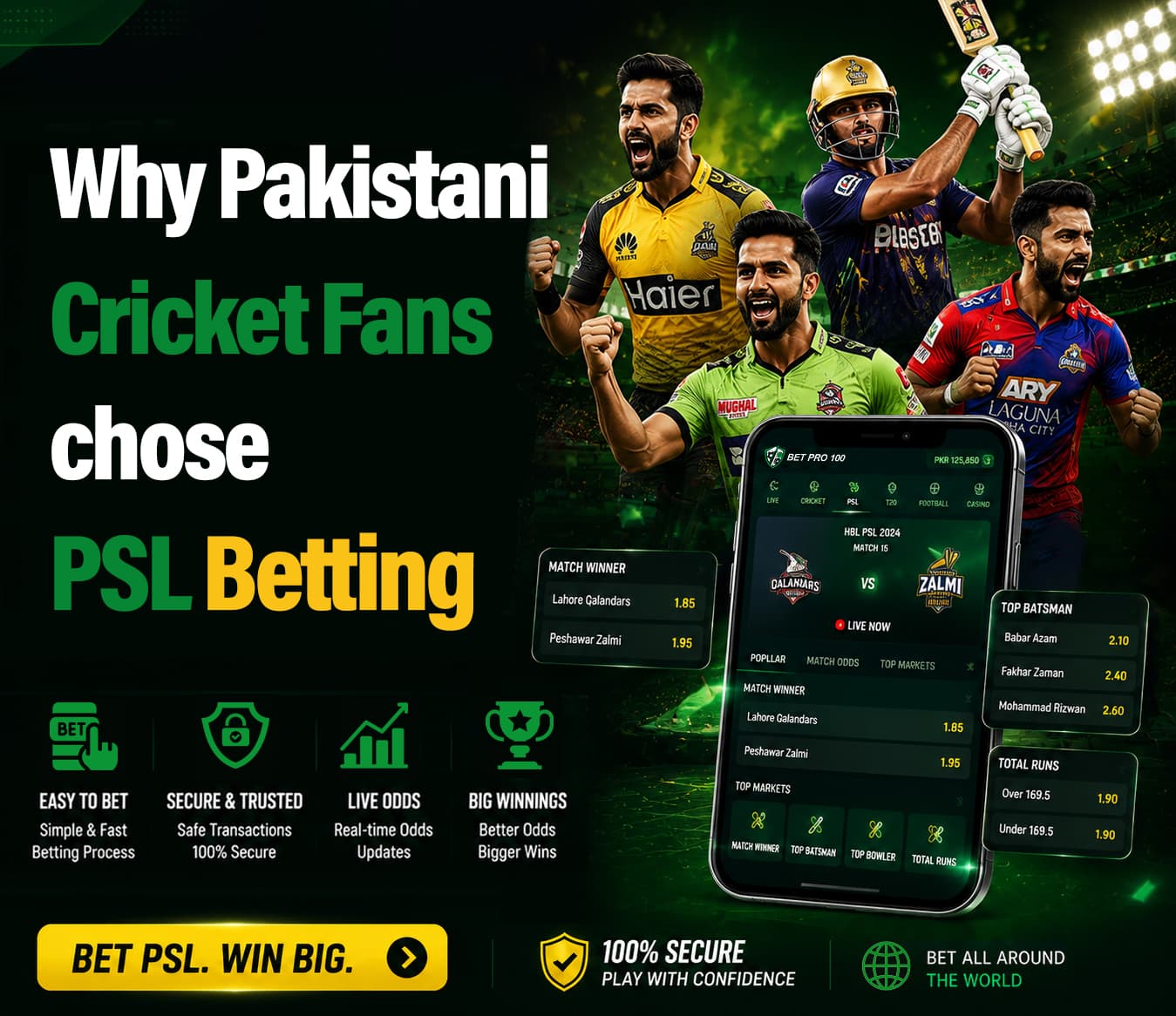 Why Pakistani Cricket Fans Choose PSL Betting