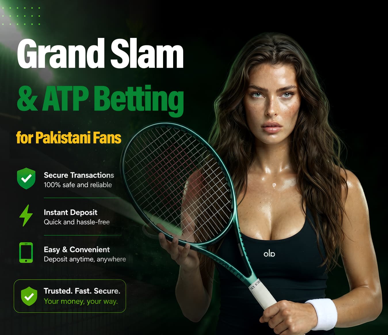 Grand Slam & ATP Betting Pakistan
