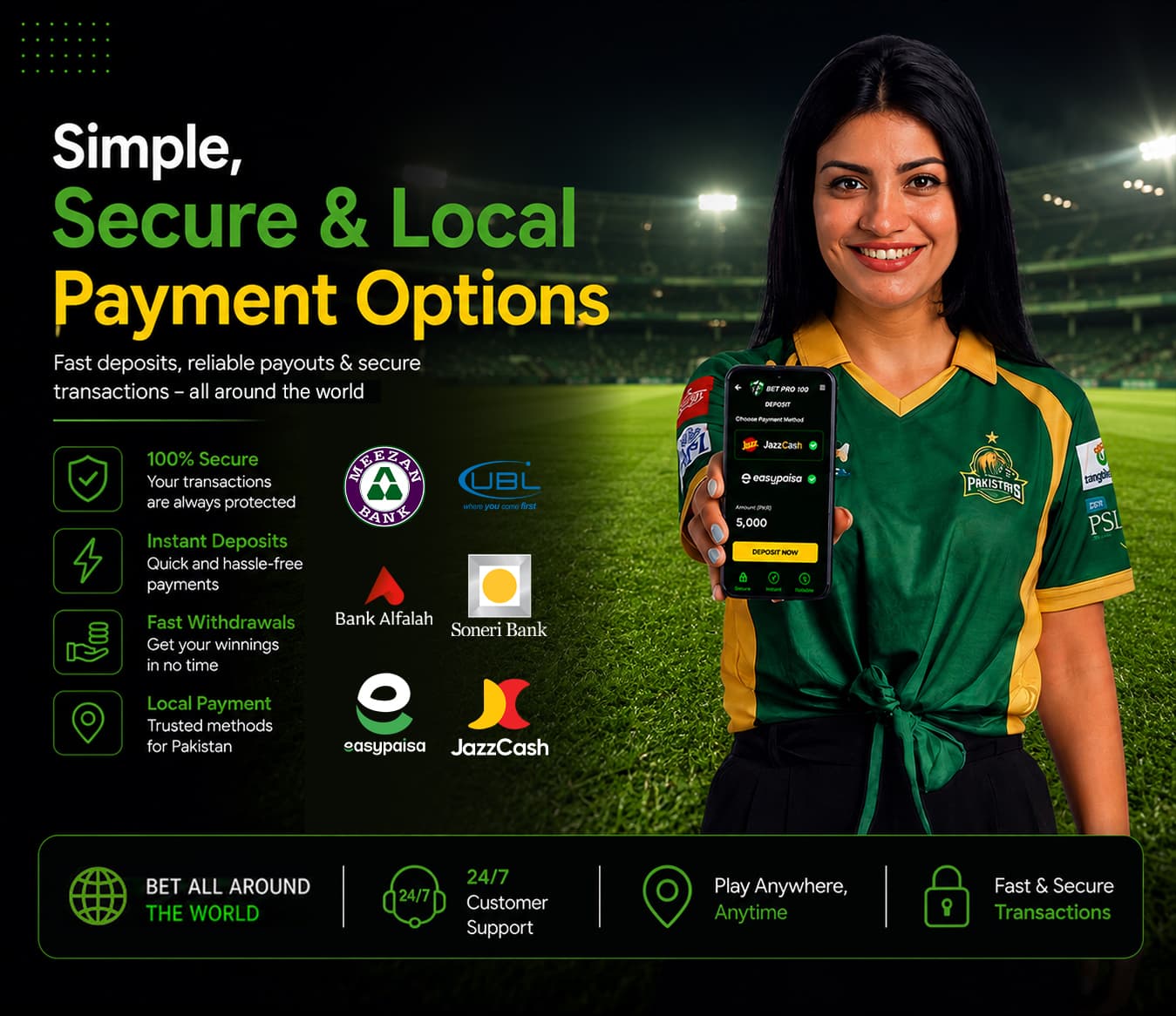 Simple, Secure & Local Payment Options